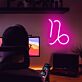 Steinbock Sternzeichen Symbol LED-Neonschild für Wohnzimmer Schlafzimmer