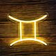 Zwilling Sternzeichen Symbol LED-Neonschild Wohnzimmer Schlafzimmer