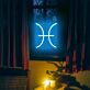 Fische Sternzeichen Symbol LED-Neonschild Wohnzimmer Schlafzimmer