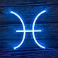 Fische Sternzeichen Symbol LED-Neonschild Wohnzimmer Schlafzimmer