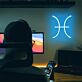 Fische Sternzeichen Symbol LED-Neonschild Wohnzimmer Schlafzimmer