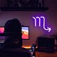 Skorpion Sternzeichen Symbol LED-Neonschild Wohnzimmer Schlafzimmer
