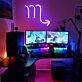 Skorpion Sternzeichen Symbol LED-Neonschild Wohnzimmer Schlafzimmer