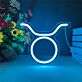 Stier Sternzeichen Symbol LED-Neonschild Wohnzimmer Schlafzimmer