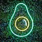 Brighten Up Your Space: Crazy Avocado LED Neon Sign for Home, Bars, and Party Ambiance