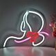Abstraktes Frauenporträt mit Schleifenform LED-Neonschild