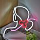 Bring Art to Life in Your Home, Office, or Party with the Creative Girls Drawing LED Wall Neon Sign