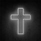 Brighten Up Your Space: Cross LED Neon Sign, Perfect for Weddings, Bars, and Home Decor.