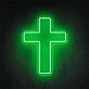 Brighten Up Your Space: Cross LED Neon Sign, Perfect for Weddings, Bars, and Home Decor.
