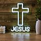 Add a Heartfelt Glow to Weddings, Celebrations, and Home Sanctuaries with the Cross With Love Back Plate LED Neon Sign.