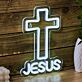 Kreuz LED Neonschild für Kirche und Wohnzimmer