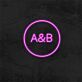 A&B LED-Neonschild für Bar und Cafe