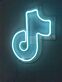 Musiknote Symbol LED-Neonschild für Gamingzimmer Studio