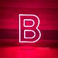 Brighten Up Your Birthday Bash, Bar, or Bedroom with the Versatile Customized LED Neon Light Letter B Neon Sign.