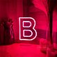 Buchstabe B LED Neonschild für Wohnzimmer und Bar