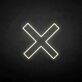 Grafisches X als LED-Neonschild