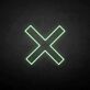 Grafisches X als LED-Neonschild