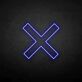 Grafisches X als LED-Neonschild