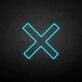 Grafisches X als LED-Neonschild