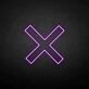Grafisches X als LED-Neonschild