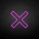 Grafisches X als LED-Neonschild