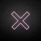 Grafisches X als LED-Neonschild