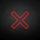 Grafisches X als LED-Neonschild