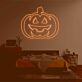 Halloween Kürbis LED-Neonschild für Wohnzimmer Party