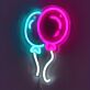 Brighten Up Your Celebrations and Spaces: Cute Balloon LED Wall Neon Sign for Parties, Weddings, and Cozy Home Decor