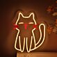 Brighten Up Any Space: Cute Cartoon Cat LED Wall Neon Sign perfect for Kids' Rooms, Nurseries, and Cat Cafes.