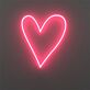 Herzsymbol LED-Neonschild Wohnzimmer Schlafzimmer