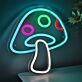 Brighten Up Your Space: Perfect for Home Decor, Kids’ Rooms, and Parties - Cute Mushroom Shaped LED Neon Sign Night Light For