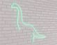 Dinosaurier Silhouette LED-Neonschild Kinderzimmer Wohnzimmer