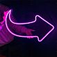 Pfeil nach rechts LED-Neonschild für Shop Event