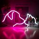 Add a Whimsical Glow to Your Decor: Dog Cat LED Neon Sign Ideal for Home, Office, or Storefront Ambiance