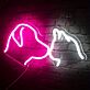 Add a Whimsical Glow to Your Decor: Dog Cat LED Neon Sign Ideal for Home, Office, or Storefront Ambiance