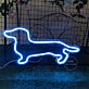 Hund Silhouette LED-Neonschild Wohnzimmer Haustierladen