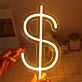 Dollarzeichen LED-Neonschild für Bar und Shop