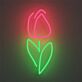 Tulpe LED-Neonschild Wohnzimmer Schaufenster