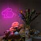 Kaninchen Silhouette LED-Neonschild Wohnzimmer Kinderzimmer