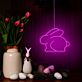 Kaninchen Silhouette LED-Neonschild Wohnzimmer Kinderzimmer