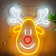 Brighten Your Space: Elk Head LED Neon Lamp for Home Decor, Offices, Bars, and Weddings