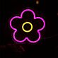 Blume LED-Neonschild für Wohnzimmer und Kinderzimmer