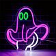 Geist mit Mittelfinger LED-Neonschild