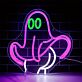 Geist mit Mittelfinger LED-Neonschild