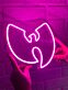 Stilisiertes Fledermaus-Symbol LED-Neonschild für Wohnzimmer oder Bar