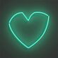 Herzform LED-Neonschild Wohnzimmer Schlafzimmer