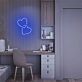 zwei verbundene Herzen LED-Neonschild Schlafzimmer Wohnzimmer