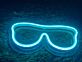 Sonnenbrille LED-Neonschild für Wohnzimmer oder Büro