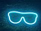Sonnenbrille LED-Neonschild für Wohnzimmer oder Büro